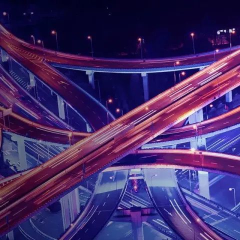 A web of roads
